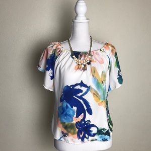 Off shoulders blouse polyester top | blouse